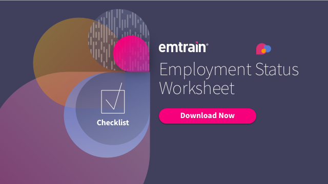 Worksheet on Employment Status