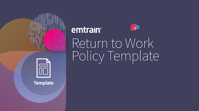 Return to Work Policy Template