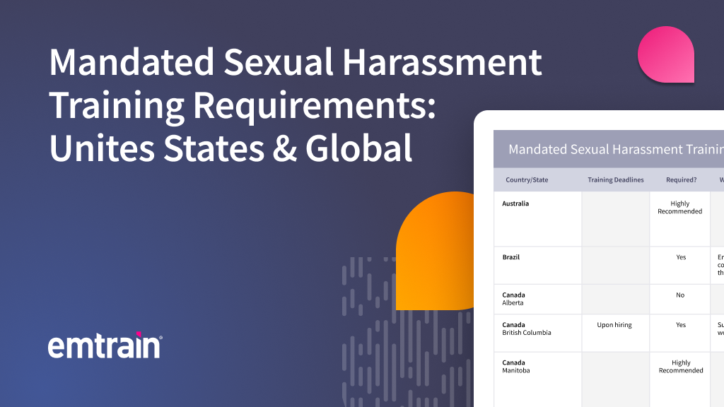 Global, US, and Canadian Sexual Harassment Training Requirements