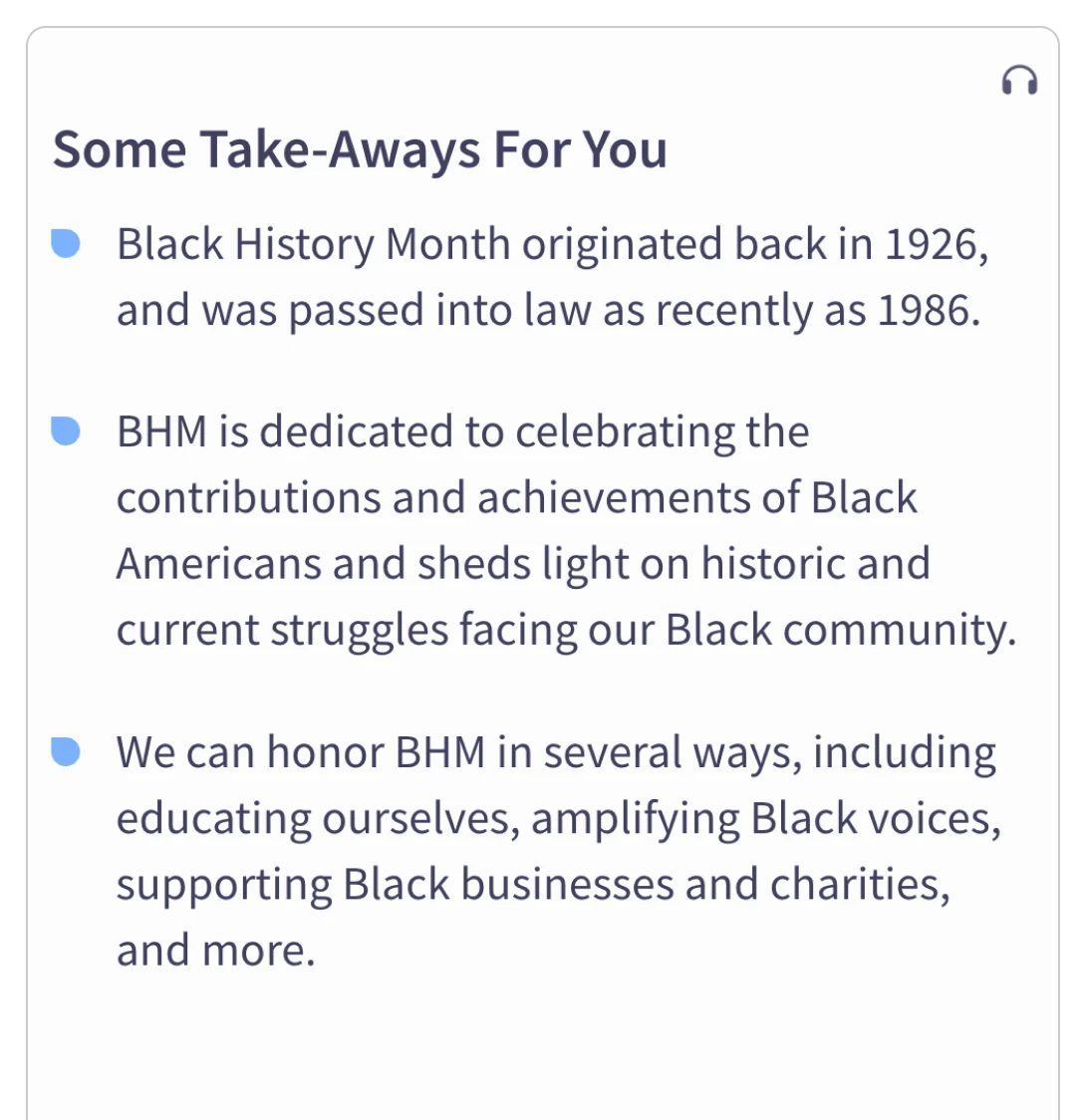 Take Action - Black History Month