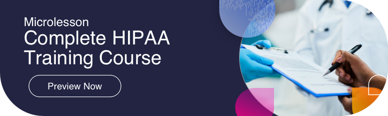Complete HIPAA Training Course Microlesson