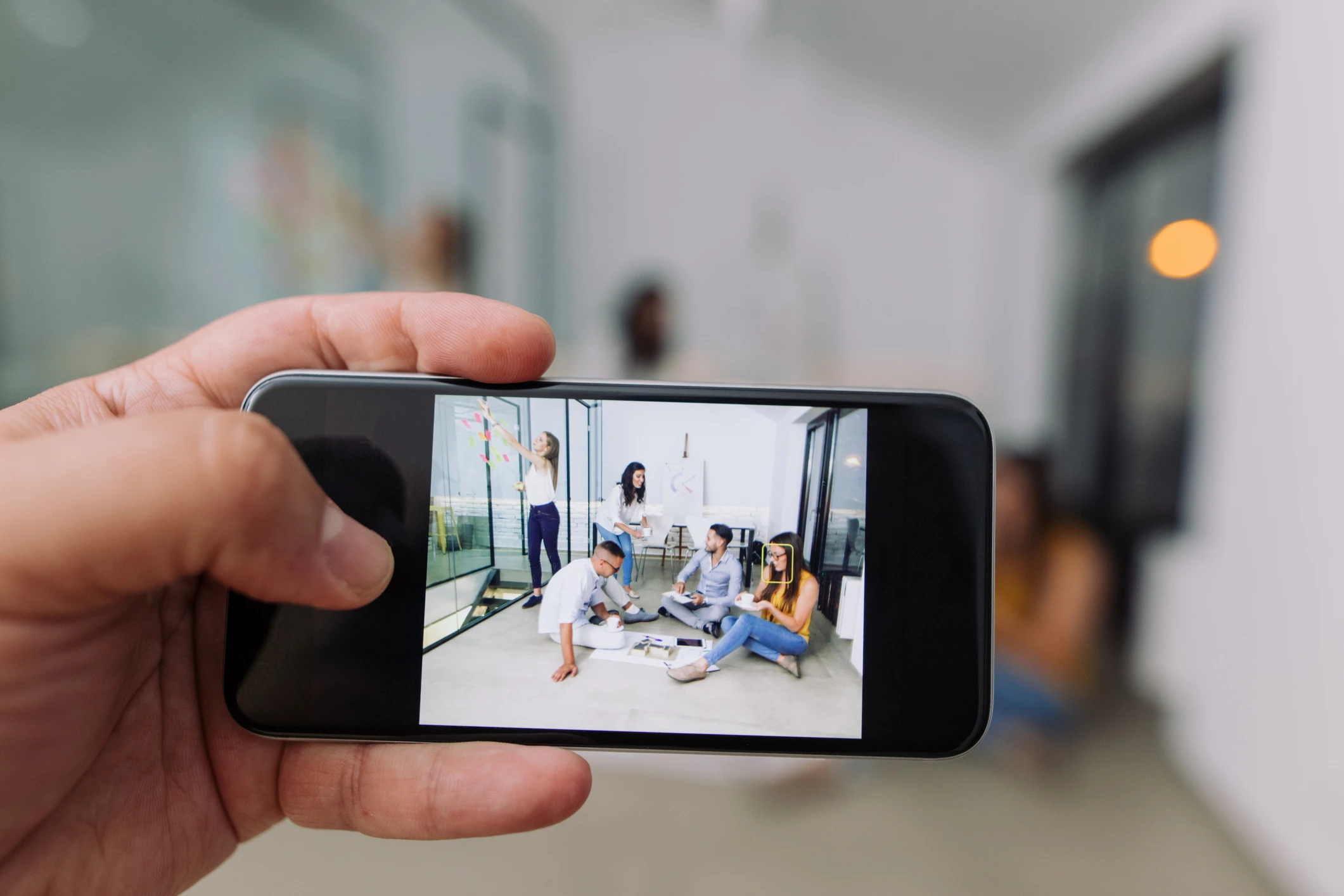 Intervention Method Document - Taking recording of a group of coworkers