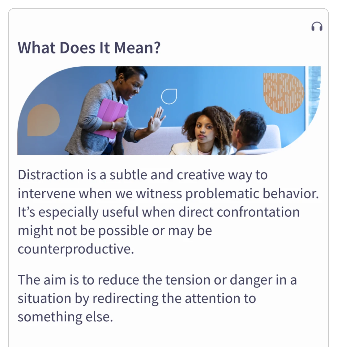 Teach - Intervention Method Distract