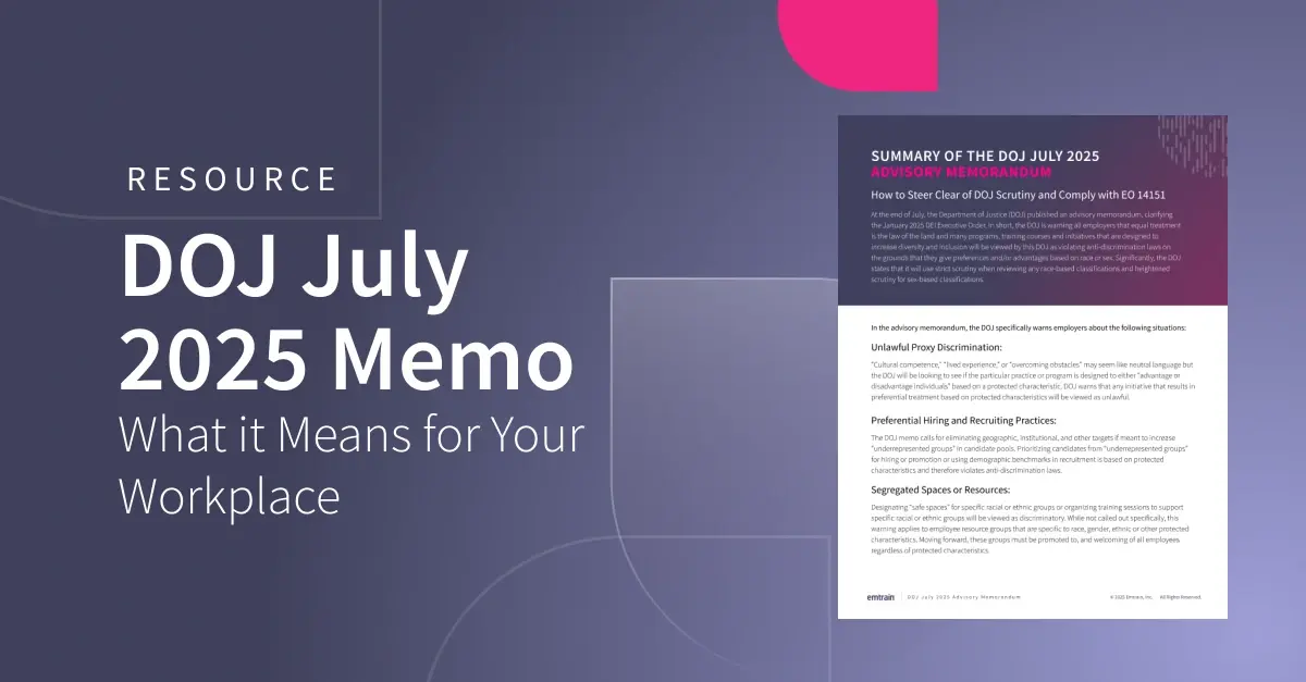 DOJ’s July 2025 Memo