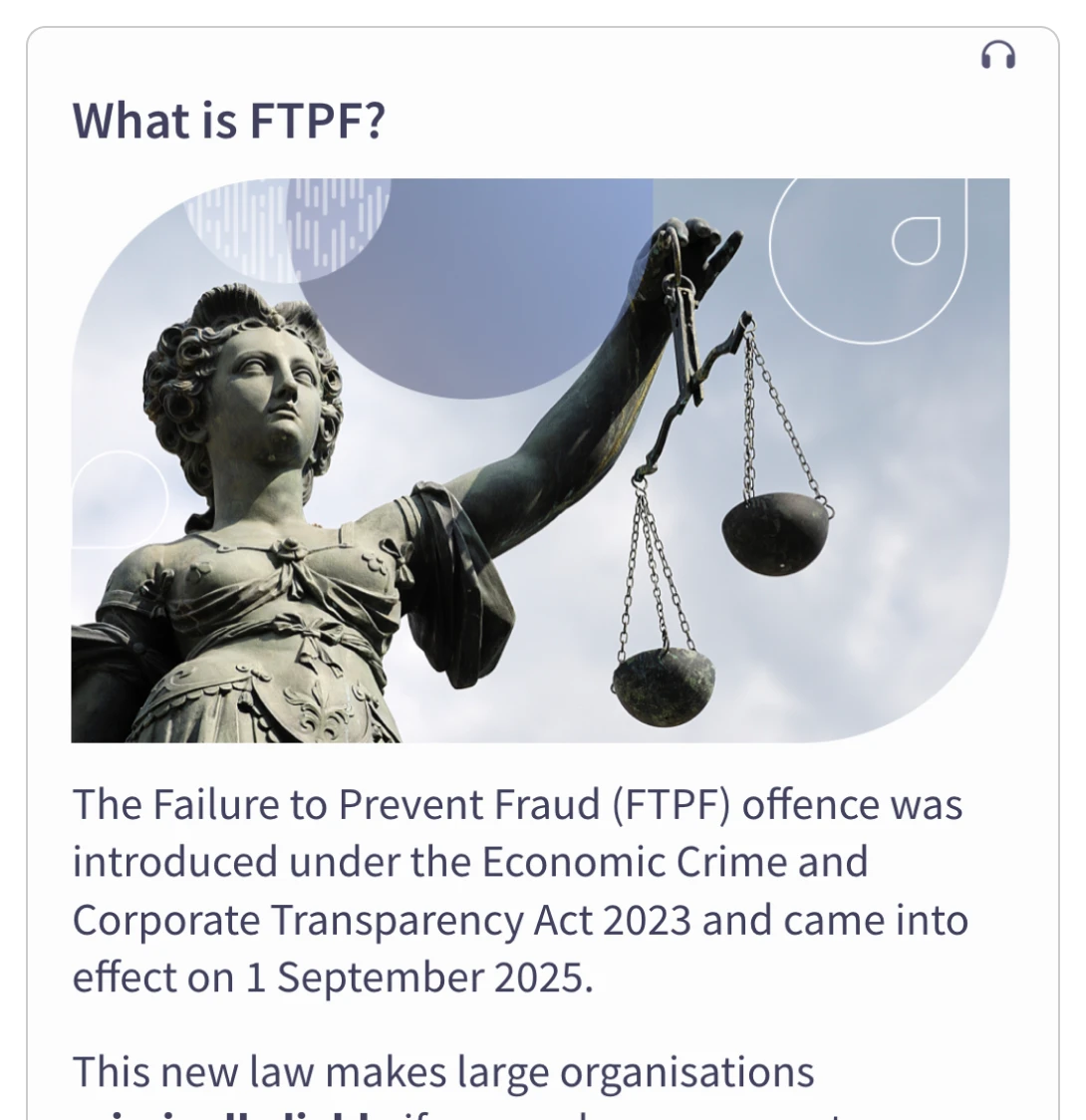 Teach - Failure to Prevent Fraud (FTPF)