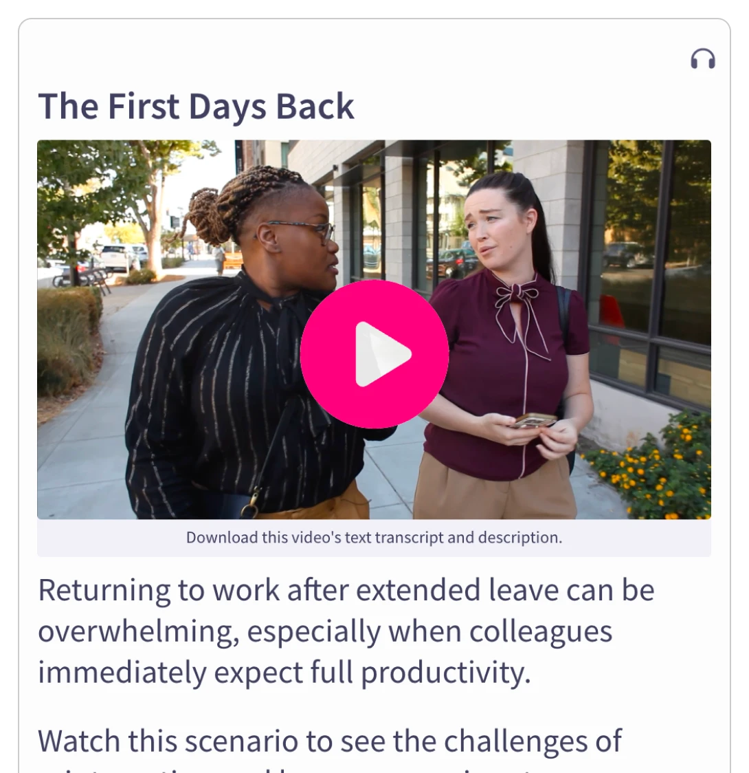 Teach - Returning to Work After Leave