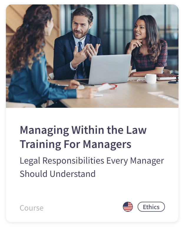 Emtrain’s Course: Managing Within the Law Training For Managers