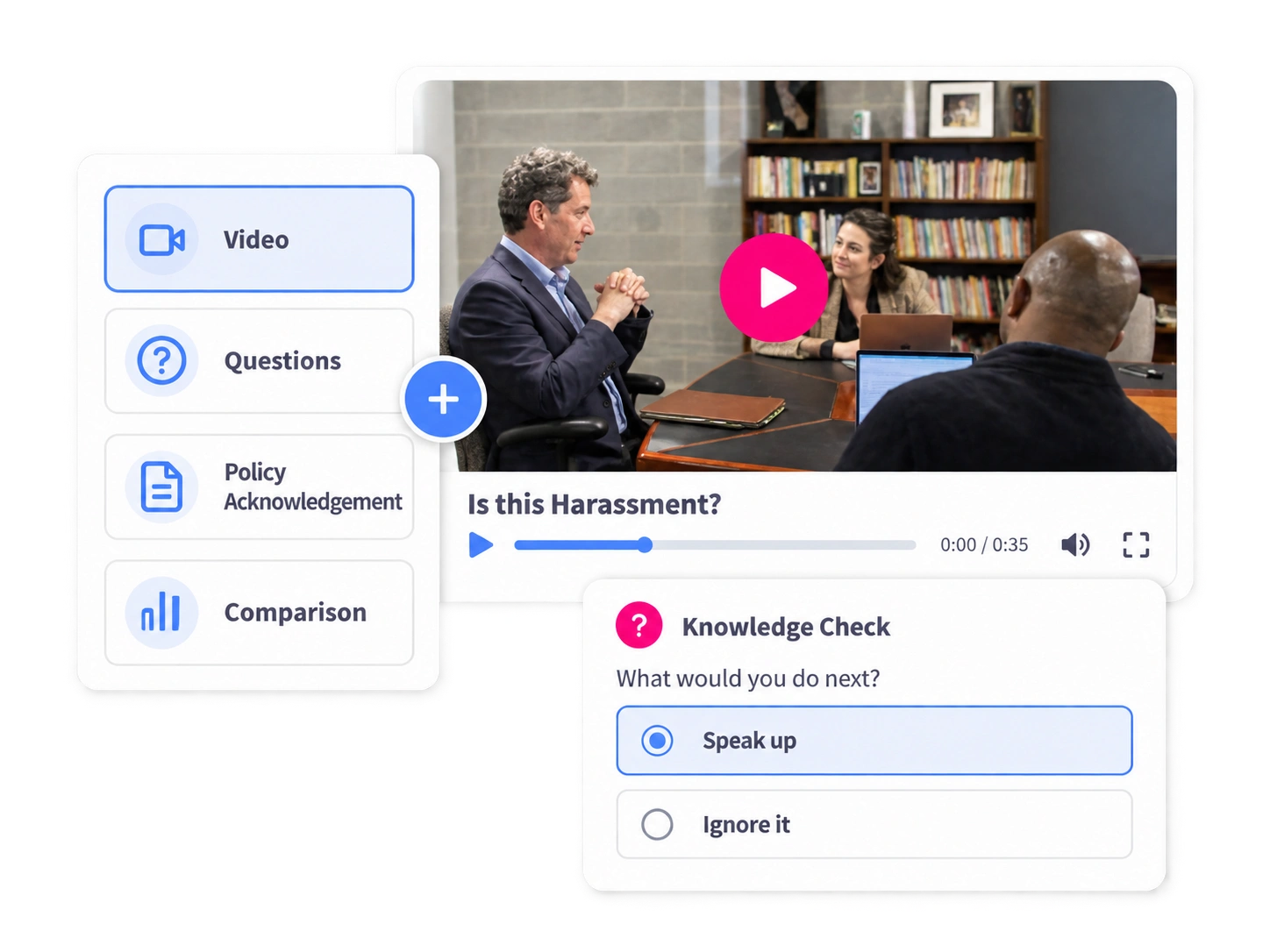 Make it engaging add Video and Questions