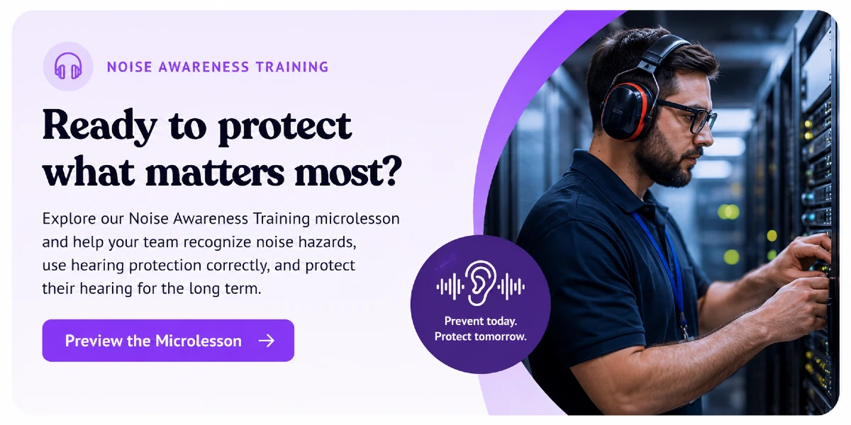 Try for Free our Noise Awareness Training Microlesson Preview
